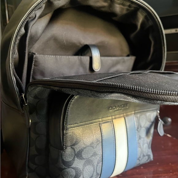 Coach Houston Backpack In Signature
Canvas With Varsity Stripe - Picture 7 of 7